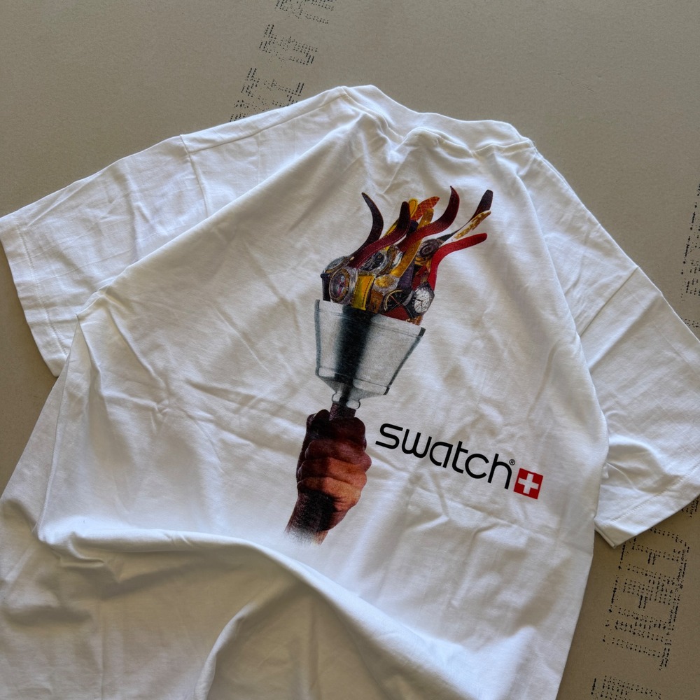 Vintage 90s Swatch‎ Atlanta 1996 Olympic Games T-shirt